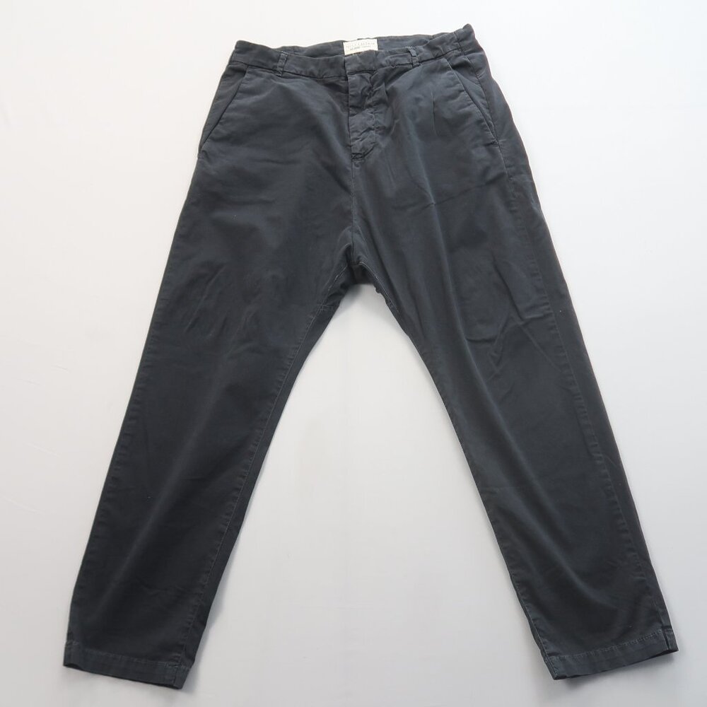 Nili Lotan Paris Pants in Washed Black Size 4 Baggy Drop Crotch